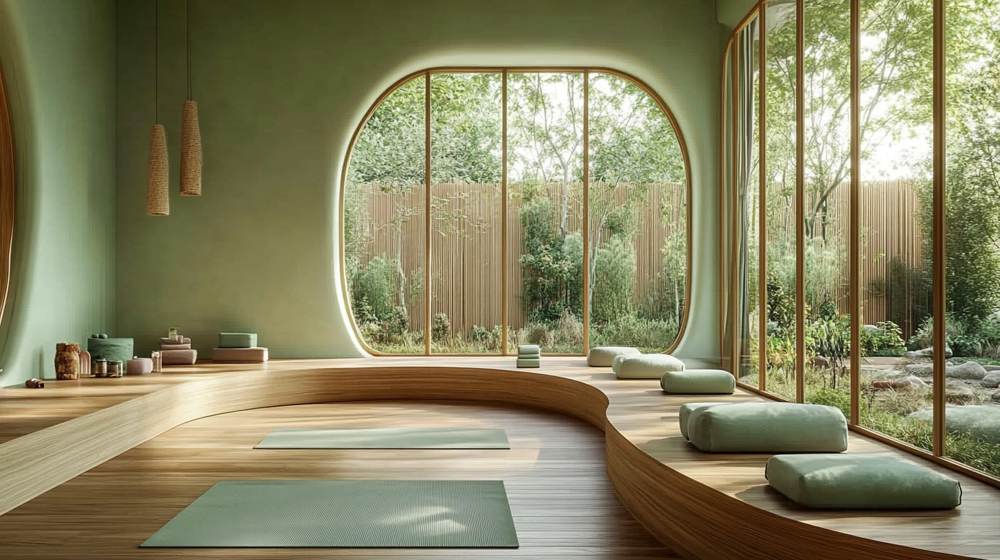 Затишна йога-студія з природним освітленням та рослинами